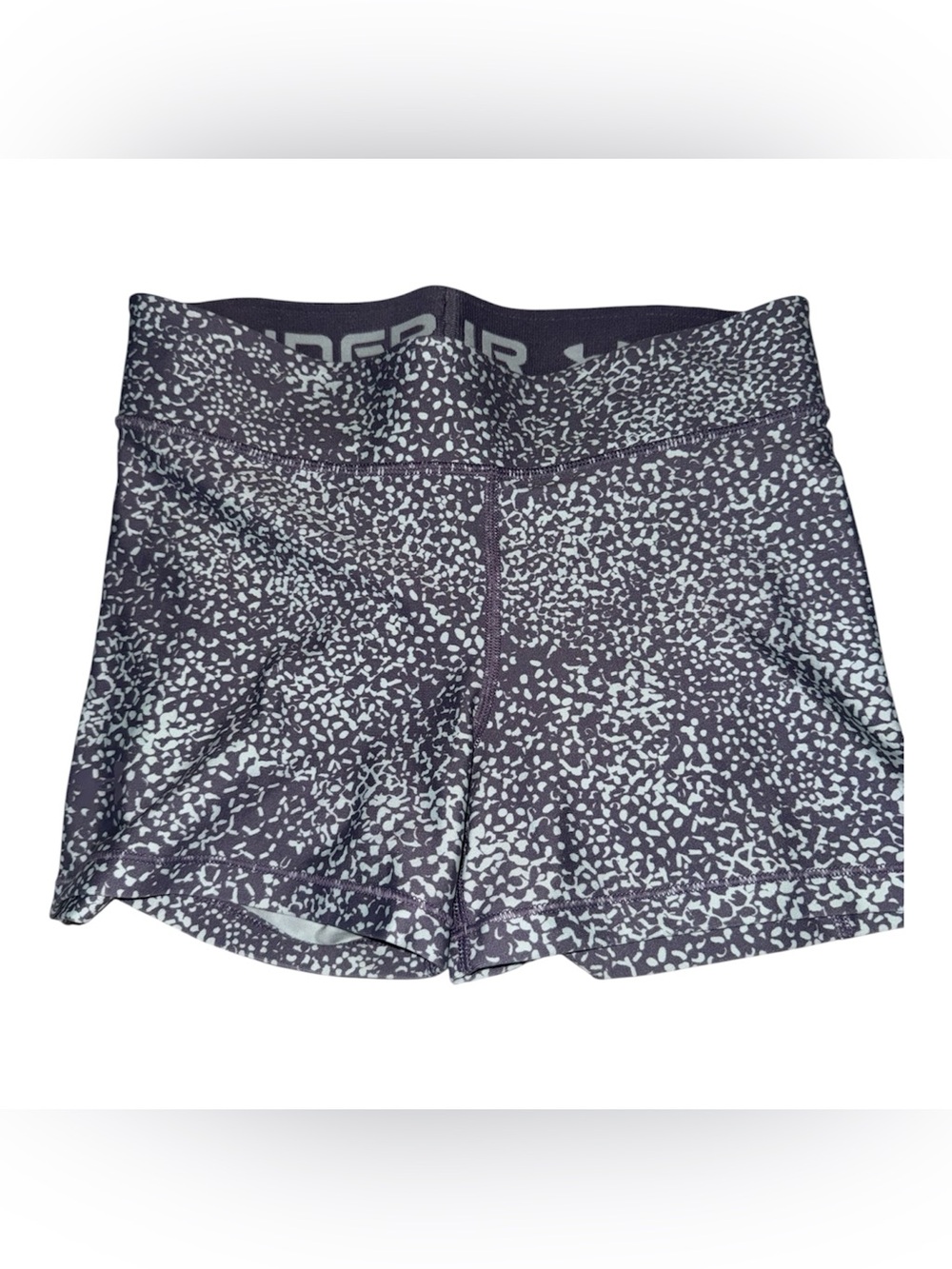 Under Armour Women's purple and feel Speckle spandex Athletic Shorts